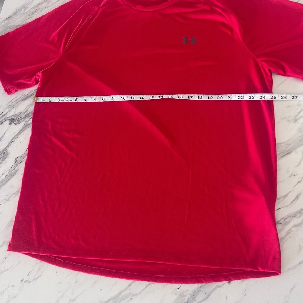 Under Armour Mens UA Tech 2.0 Short Sleeve Tee Red Loose Fit 1326413-600 2XL NEW - Picture 5 of 9